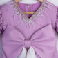 LILAC SPARKLE BOW DRESS