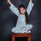 DINOSAUR PRINTED COTTON NIGHTSUIT