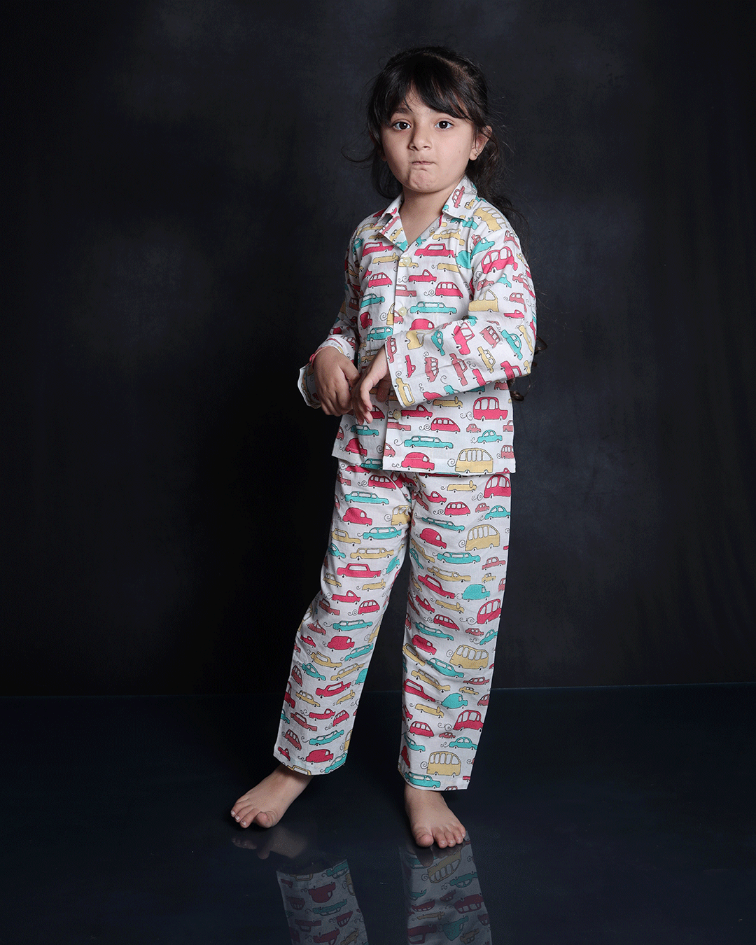CARS PRINTED COTTON NIGHTSUIT