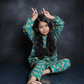 LEOPARD PRINTED COTTON NIGHTSUIT
