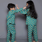LEOPARD PRINTED COTTON NIGHTSUIT
