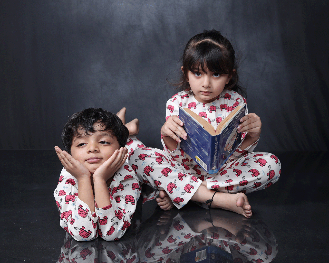 TORTOISE PRINTED COTTON NIGHTSUIT