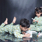 VINTAGE CAR PRINTED COTTON NIGHTSUIT