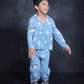 SNOWFLAKE PRINTED Flannel NIGHTSUIT