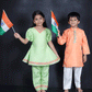 GREEN KURTI WITH PANTS