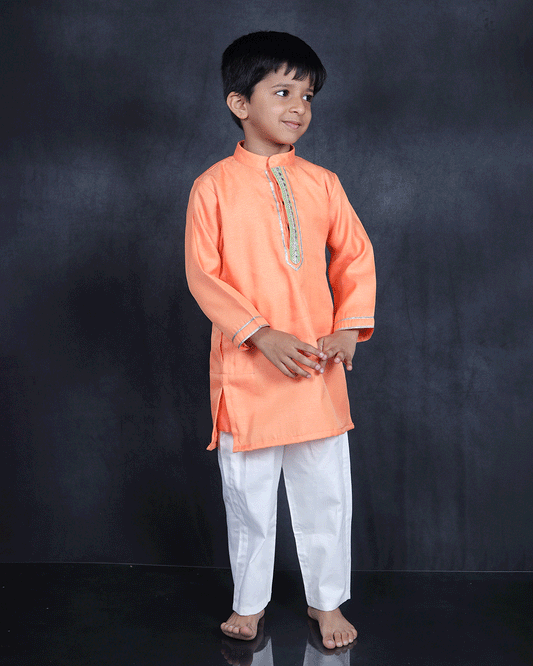 ORANGE KURTA SET