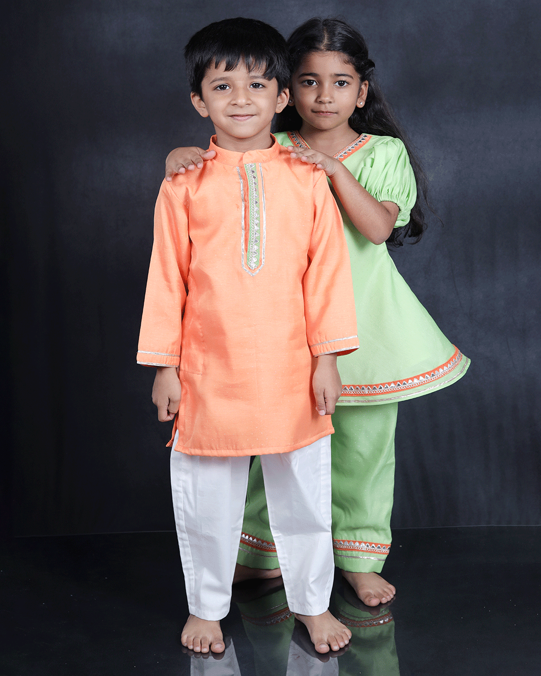 GREEN KURTI WITH PANTS