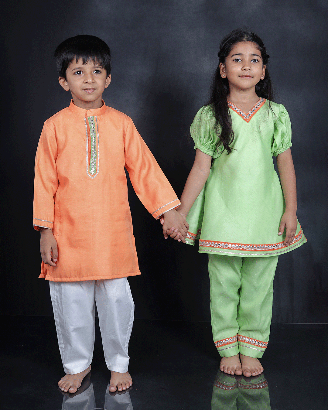 GREEN KURTI WITH PANTS