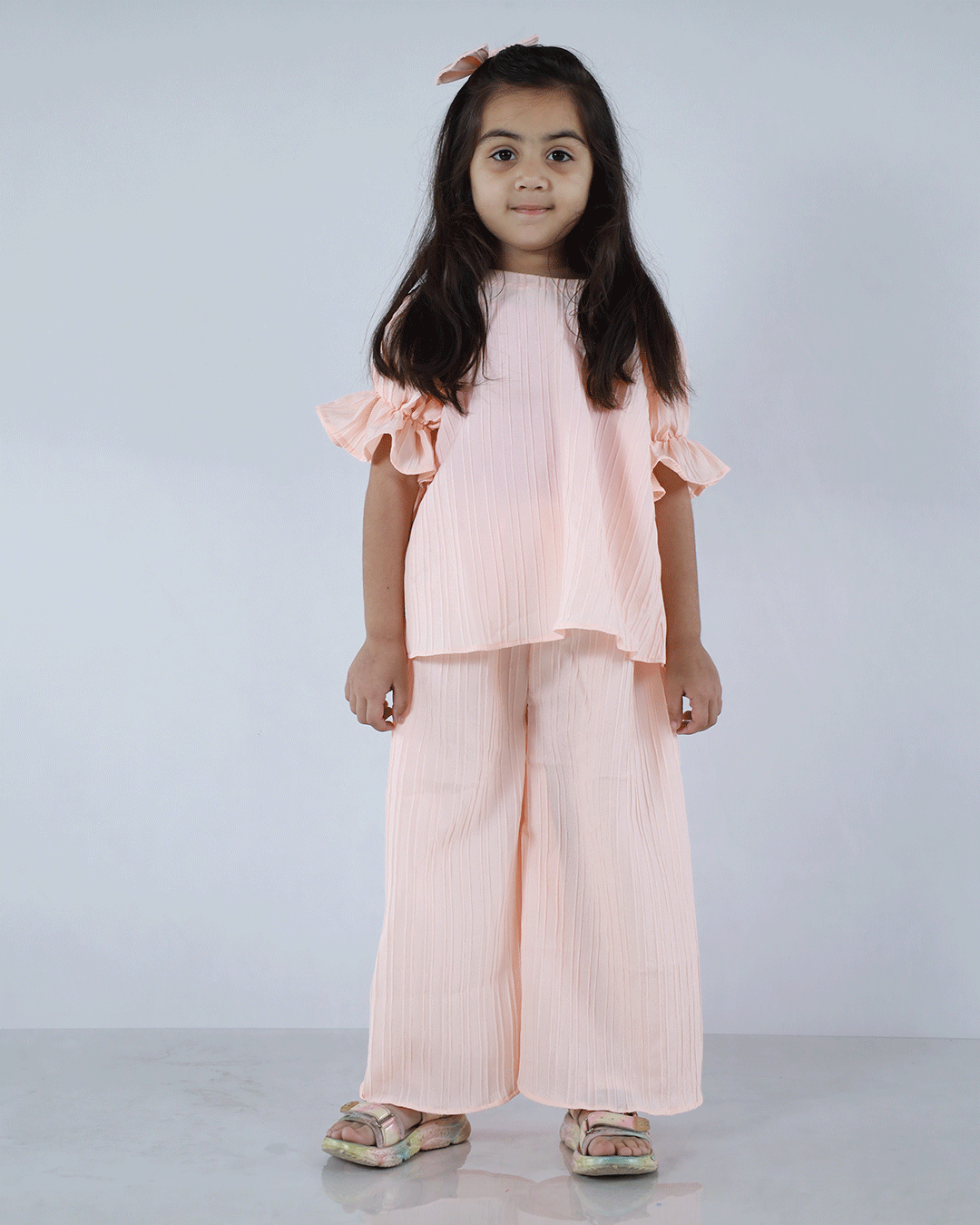 PEACH PINTUCKS