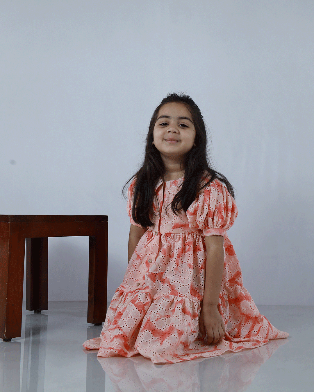 PEACH SCHIFFILI FROCK