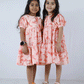 PEACH SCHIFFILI FROCK