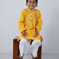 YELLOW BANDEJ COTTON KURTA SET