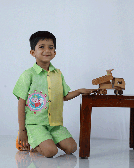 LINEN PEPPA PIG CO-ORD SET
