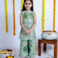 GREEN HAND-PAINTED CO-ORD SET
