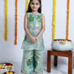 GREEN HAND-PAINTED CO-ORD SET