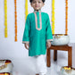 RAMA GREEN SILK KURTA SET