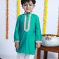 RAMA GREEN SILK KURTA SET
