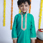 RAMA GREEN SILK KURTA SET