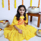 YELLOW BANDHANI DRESS