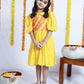 YELLOW BANDHANI DRESS