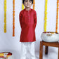 ELEGANT DEEP PINK BOY’S KURTA SET