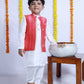 ELEGANT PEACH RAW SILK NEHRU JACKET SET