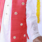 ELEGANT PEACH RAW SILK NEHRU JACKET SET