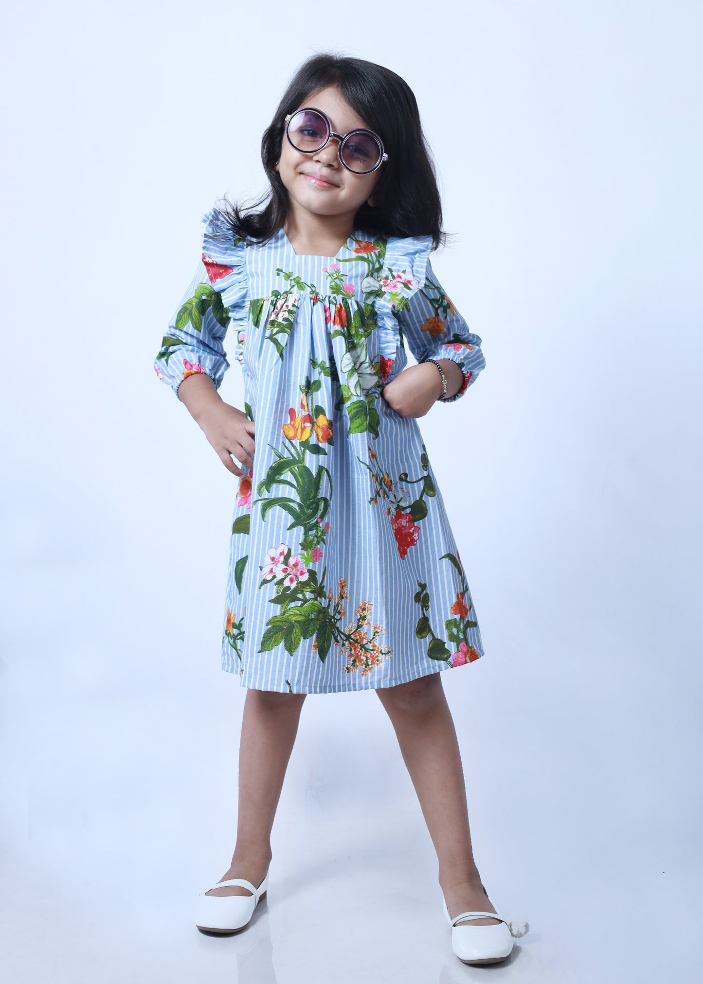 BLUE AND WHITE FROCK