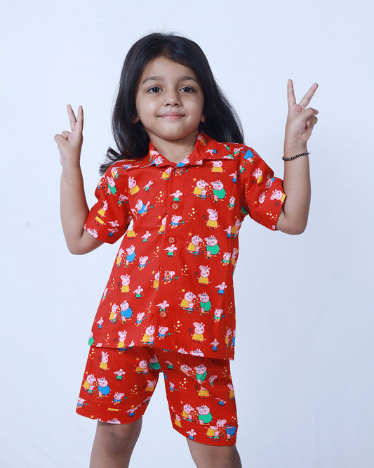 RED PEPPA PIG CO-ORD SET