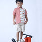 RED CARS AND STRIPES SHIRT