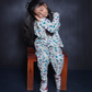 DINOSAUR PRINTED COTTON NIGHTSUIT