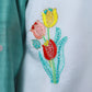 DUSTY GREEN KURTA PAYJAMA WITH WHITE EMBROIDERED JACKET