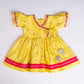 YELLOW SILK FROCK