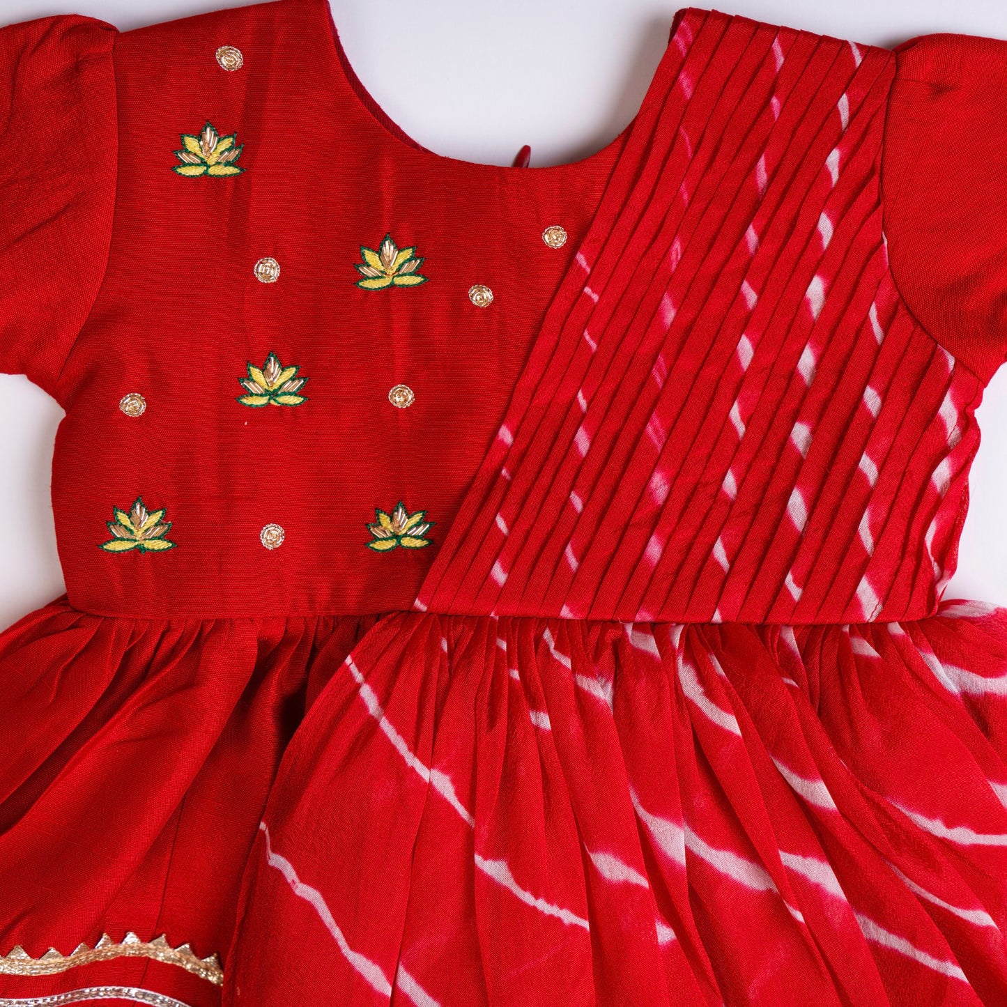 LOTUS EMBROIDERED SILK FROCK