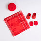 RED ELEPHANT EMBROIDERED DHOTI KURTA SET