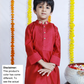 ELEGANT DEEP PINK BOY’S KURTA SET