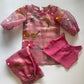 PEACH HAND-PAINTED CO-ORD SET