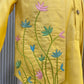 YELLOW HAND EMBROIDERED JACKET KURTA SET