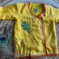 MORPANKH PRINTED DHOTI WITH YELLOW KURTA