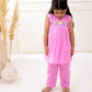 PASTEL PINK EMBROIDERED KURTI SET