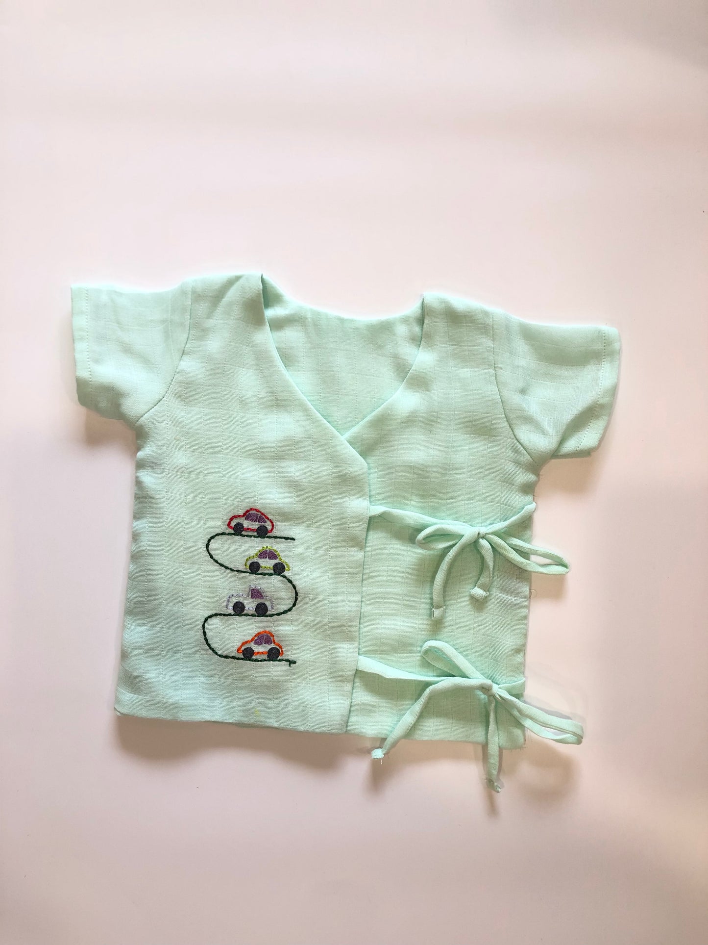 ANGRAKHA PATTERN EMBROIDERED JHABLA – NEW BORN