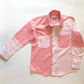 PEACH STIPES WITH PLAIN SHIRT