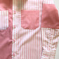 PEACH STIPES WITH PLAIN SHIRT