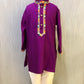 PURPLE SILK KURTA SET
