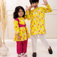 YELLOW PICHWAYI KURTA SET