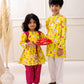 YELLOW PICHWAYI KURTA SET