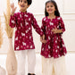 MAROON PICHWAYI KURTA SET