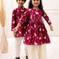 MAROON PICHWAYI KURTA SET