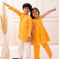ORANGE EMBROIDERED KURTA SET