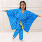 BLUE LEHERIYA KAFTAN SET